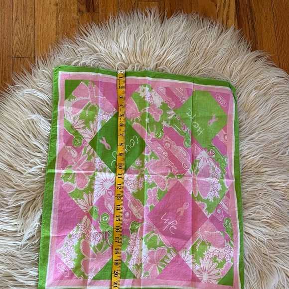 Lilly Pulitzer Ford Breast Cancer Awareness Scarf - Picture 6 of 7